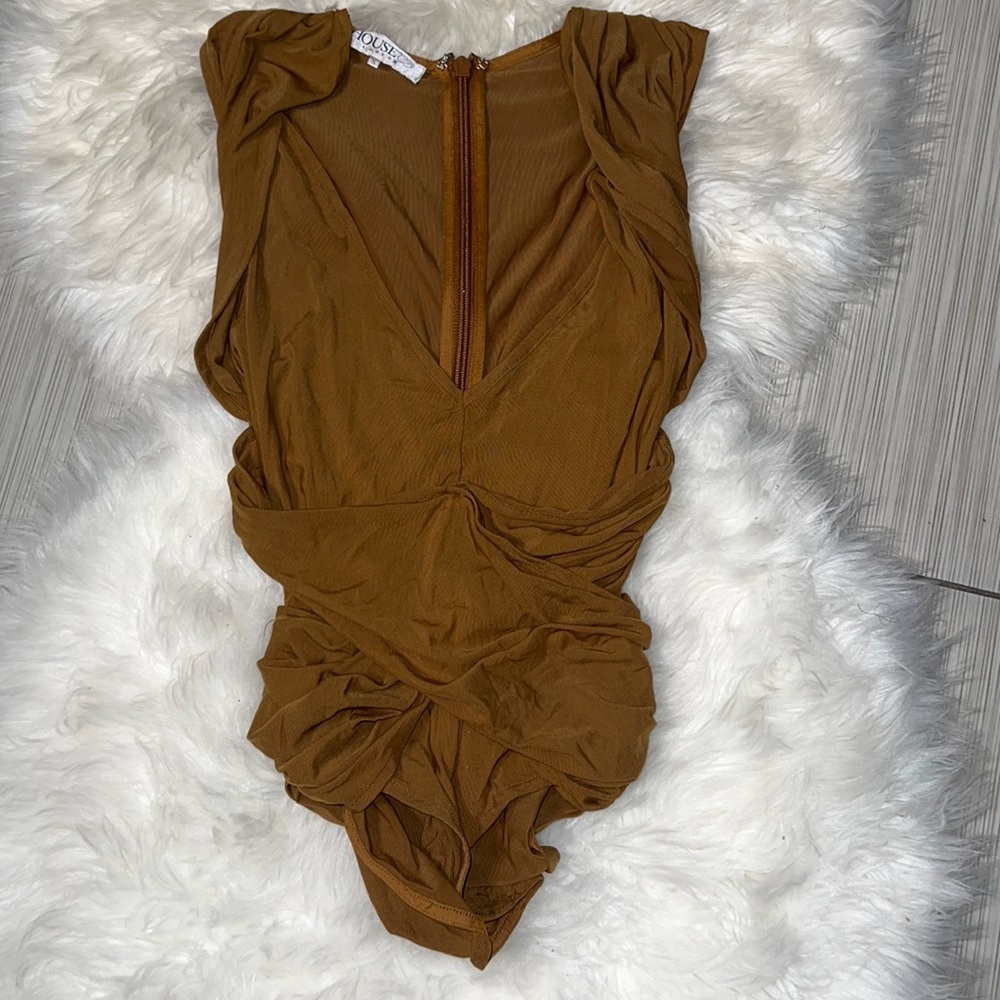 House of CB Tan Chea Bodysuit- NEVER WORN